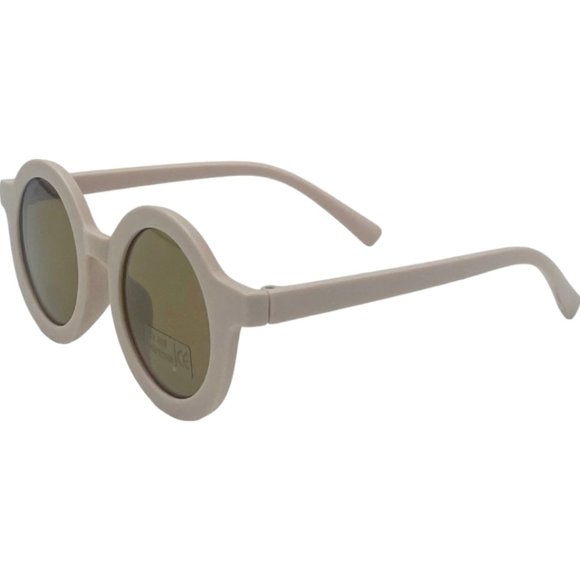 New Polished Prints Light Pink Baby Toddler Girl Round Retro Sunglasses UV400 - Picture 3 of 9